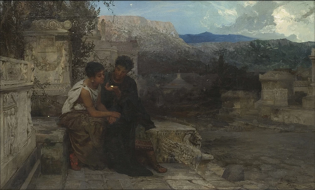 Henryk Siemiradzki - Notte a Pompei